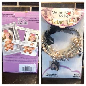 Memory Maker elastic‎ toggle charm photo bracelet